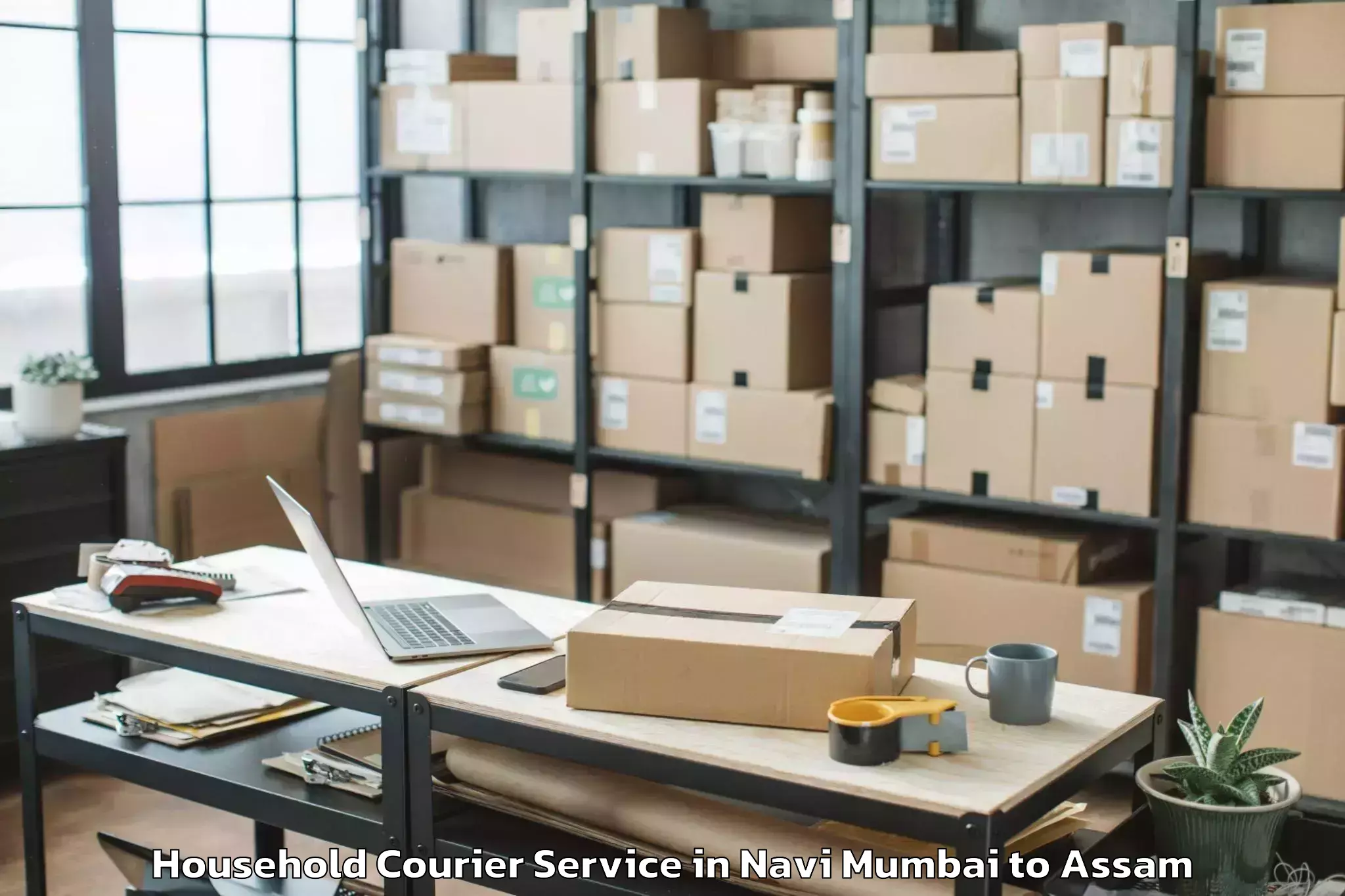 Book Your Navi Mumbai to Balijan Household Courier Today